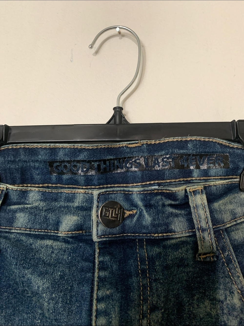 Slim Straight Cargo Jeans - Washed Blue - Picture 4 of 6